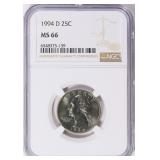 1994-D Washington Quarter NGC MS-66