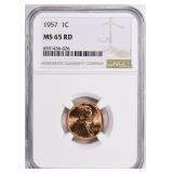 1957 Lincoln Cent NGC MS-65 RD