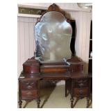 American Depression Vanity Dresser with Mirror