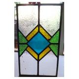 9"x16" Leaded Glass British Window (no frame)
