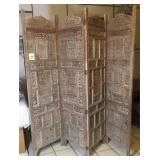 72" Dressing Screen, 4 Panel, Made in India