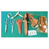 $24 SHIP: Holster, Scissors, Pocket Fisherman
