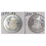 TWO (2) Sullivan's Mill $1 Tokens