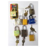 $16 SHIP: Eight (8) Locks with Keys