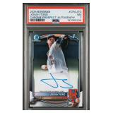 Jonah Tong Signed First Bowman Prospect PSA 7