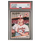 1989 FLEER #616 BILL RIPKEN FF ERROR PSA 9