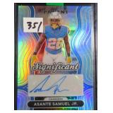 Asante Samuel Jr Signed Significant Football Card