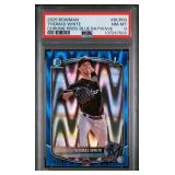 #64/150 POP 1/1 2025 BOWMAN THOMAS WHITE PSA 8