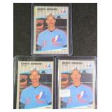 (5) 1989 Fleer Randy Johnson #381 Rookie Cards