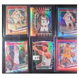 SIX (6) Basketball Prizms incl Jayson Tatum, Dam.