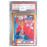 1990 TOPPS #757 LARRY WALKER (RC) PSA 9
