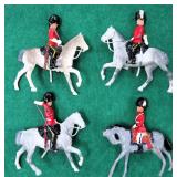 Four (4) Metal Horses with Riders