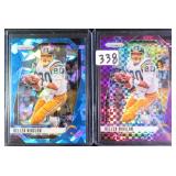 TWO (2) Kellen Winslow Serial #d Prizm Football