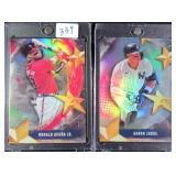 TWO (2) 2025 Topps Stars of MLB, Judge & Acuna Jr.