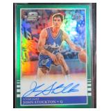 John Stockton SIGNED Optic Basketball Card #9/49