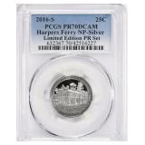 2016-S ATB Harpers Ferry SILVER PCGS Proof-70 DCAM