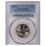 2013-D ATB Quarter Perrys Memorial NP PCGS MS-65+