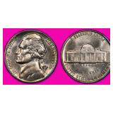1956 Jefferson Nickel PCGS MS-66