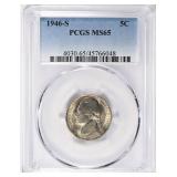 1946-S Jefferson Nickel PCGS MS-65