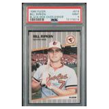 1989 FLEER BILL RIPKEN BLACK BOX OVER ERROR PSA 9