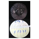 NO SHIP: TWO (2) Cake Plates