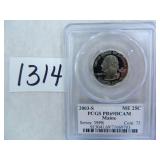 (10) 2003-S Maine Quarter PCGS Graded PR69 DC
