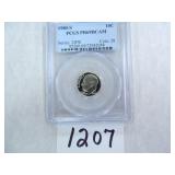 TWO (2) 1980-S Roosevelt Dime PCGS Graded PR69 DC