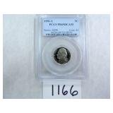 TWO (2) 1991-S Five Cents PCGS Graded PR69 DC