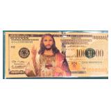 Gold Foil Jesus Note