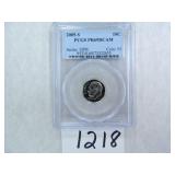 TWO (2) 2005-S Roosevelt Dime PCGS Graded PR69 DC