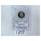 2000-S SILVER Virginia Quarter PCGS graded PR69 DC