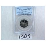 2002-S Mississippi Quarter PCGS Graded PR69DC