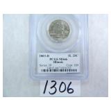 TWO (2) 2003-D Illinois Quarter PCGS Graded MS66