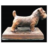 Vintage Bronnze Scottie Dog