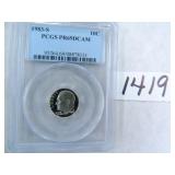 1983-S Dime PCGS Graded PR69 DCAM
