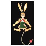 Vintage Austrian Pull Toy, Rabbit or Hare