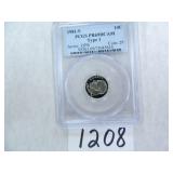 1981-S Roosevelt Dime TYPE 1 PCGS Graded PR69 DC