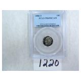 TWO (2) 2006-S Roosevelt Dime PCGS Graded PR69 DC