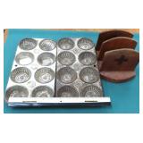 NO SHIP: TWO (2) British Made Muffin Baking Tins