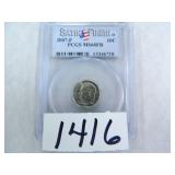 2007-P Dime PCGS MS68FB Satin Finish