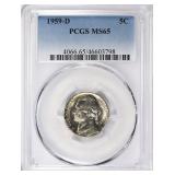 1959-D Jefferson Nickel PCGS MS-65