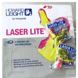 Box of Multi Color Foam Ear Plugs, Laser Lite