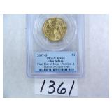2007-D John Adams $1 PCGS MS65