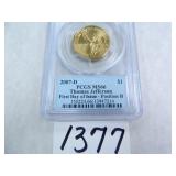 2007-D Thomas Jefferson Dollar