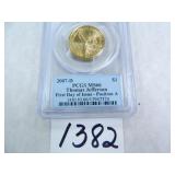 2007-D Thomas Jefferson $1 PCGS MS66