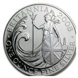 2008 1 oz British Silver Britannia Coin