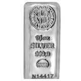TEN oz .9999 Fine Silver Bar Nadir