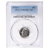 1975-S Roosevelt Dime PCGS Proof-69 DCAM