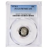 1978-S Roosevelt Dime PCGS Proof-70 DCAM