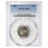 1961 Jefferson Nickel PCGS MS-64